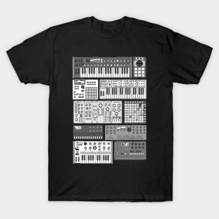 Synthesizers and Electronic Music Instruments T-Shirt